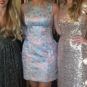 Aiden Copper and Blue Dress